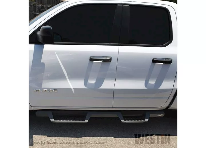 Westin Automotive 19-c ram 1500 quad cab hdx drop nerf step bars textured black