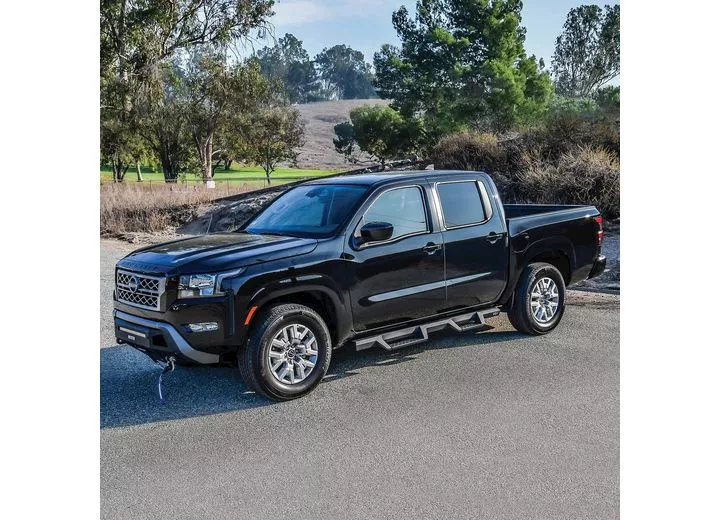 Westin Automotive 22-c frontier crew cab hdx drop nerf step bars textured black