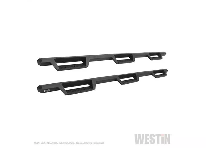 Westin Automotive 11-18 ram 2500/3500 cc(8ft bed)excl dually drill req text blk hdx drop wtw nerf step bars