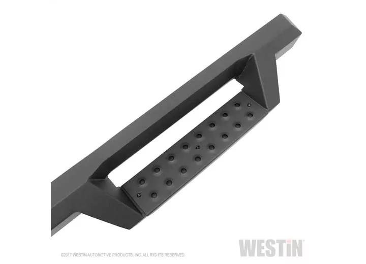 Westin Automotive 11-18 ram 2500/3500 cc(8ft bed)excl dually drill req text blk hdx drop wtw nerf step bars