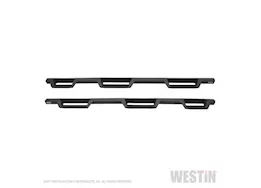 Westin Automotive 07-19 silv/sierra 2500/3500/ram 1500 crew cab(6.5/8 ft)dual drill req text blk hdx drop wtw nerf bar