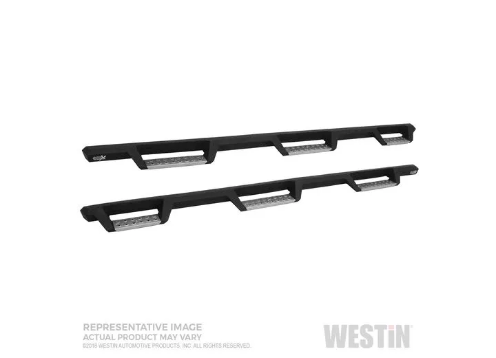 Westin Automotive 19-c ram 1500 quad cab(6.5ftbed)textured blk hdx stainless drop w2w nerf bars