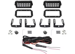 Westin Automotive Includes 6 in led lights(set of 2)b-force w/wiring harness hdx flush mount led kit