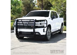 Westin Automotive 19-22 sierra 1500 hdx modular grille guard(ex. diesel)(ex w/ sensors) stainless