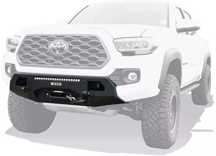 Westin Automotive 16-23 tacoma pro series mid width front bumper textured black