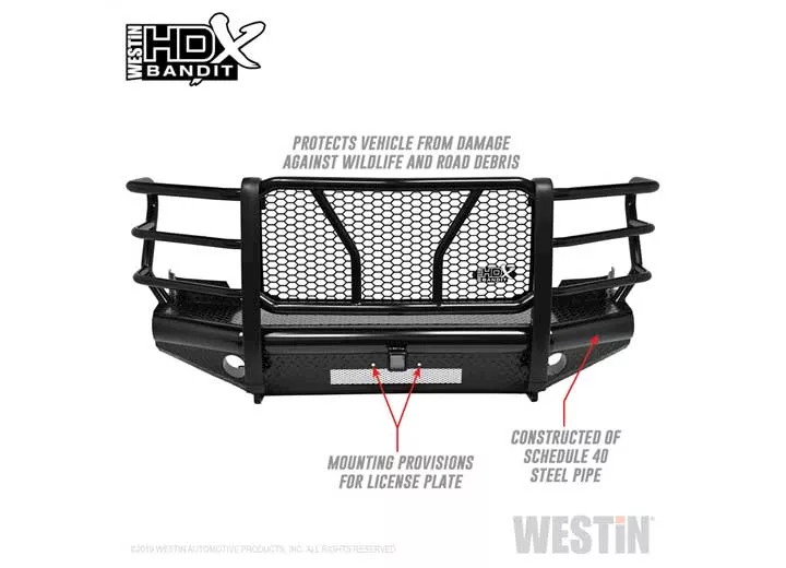 Westin Automotive 11-16 f250/f350 super duty textured black hdx bandit bumper