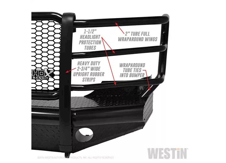 Westin Automotive 11-16 f250/f350 super duty textured black hdx bandit bumper