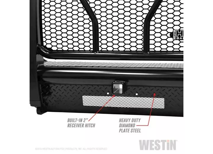 Westin Automotive 11-16 f250/f350 super duty textured black hdx bandit bumper