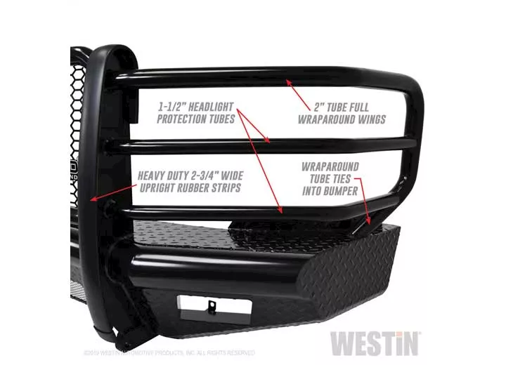 Westin Automotive 11-14 silverado 2500/3500 hd textured black hdx bandit bumper