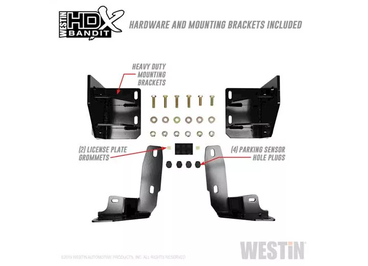 Westin Automotive 15-19 silverado 2500/3500 hd textured black hdx bandit bumper