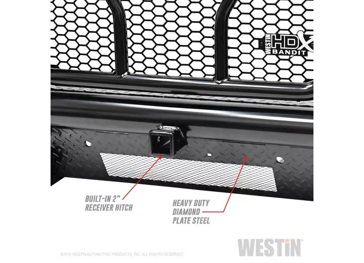 Westin Automotive 15-19 silverado 2500/3500 hd textured black hdx bandit bumper