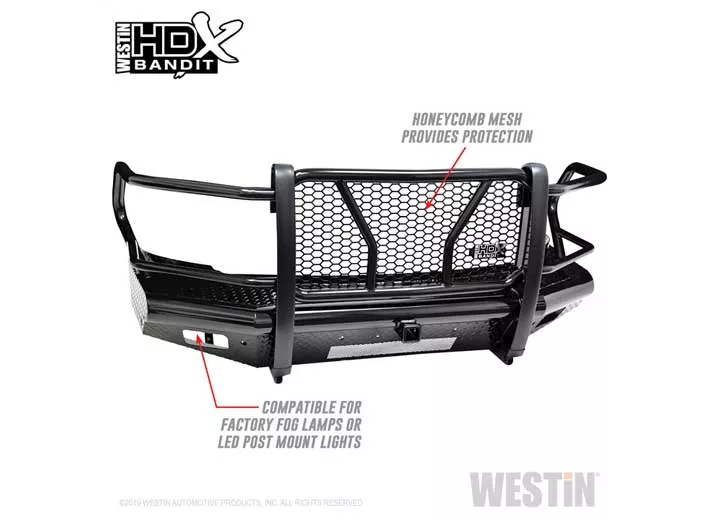 Westin Automotive 10-18 ram 2500/3500 textured black hdx bandit bumper