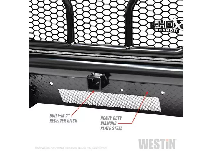 Westin Automotive 10-18 ram 2500/3500 textured black hdx bandit bumper