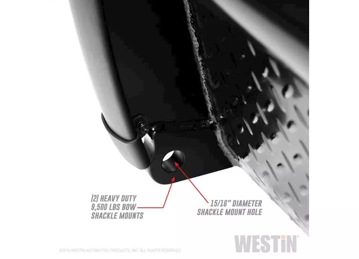 Westin Automotive 10-18 ram 2500/3500 textured black hdx bandit bumper