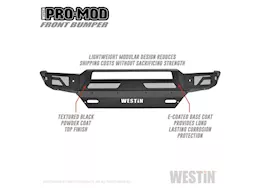 Westin Automotive 16-19 silverado/sierra 1500 textured black pro-mod front bumper