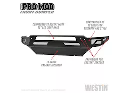 Westin Automotive 09-c ram 1500 2 textured black pro-mod front bumper