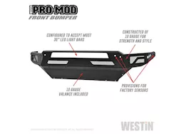 Westin Automotive 09-c ram 1500 2 textured black pro-mod front bumper