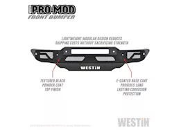 Westin Automotive 14-21 tundra pro-mod front bumper textured black