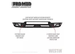 Westin Automotive 14-21 tundra pro-mod front bumper textured black