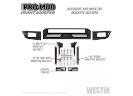 Westin Automotive 14-21 tundra pro-mod front bumper textured black