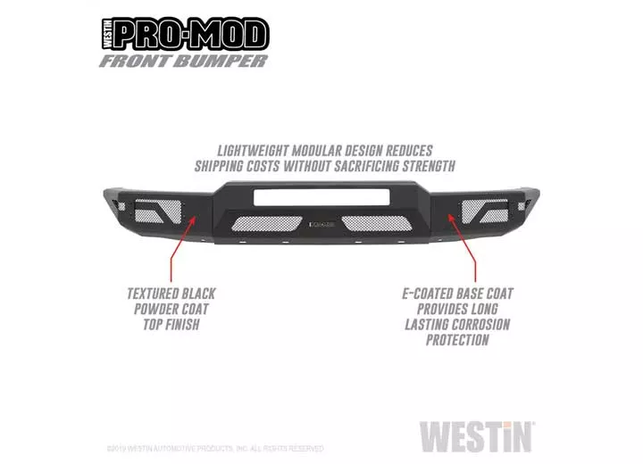 Westin Automotive 15-20 colorado pro-mod front bumper textured black