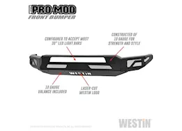 Westin Automotive 18-20 f150 textured black pro-mod front bumper