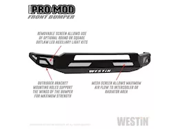 Westin Automotive 18-20 f150 textured black pro-mod front bumper