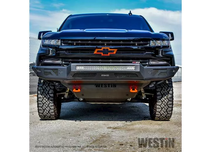 Westin Automotive 19-22 silverado 1500 textured black pro-mod front bumper