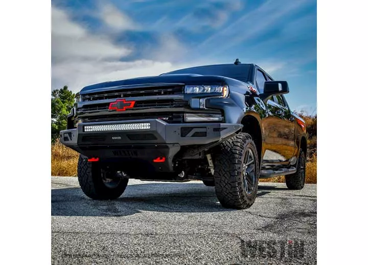 Westin Automotive 19-22 silverado 1500 textured black pro-mod front bumper