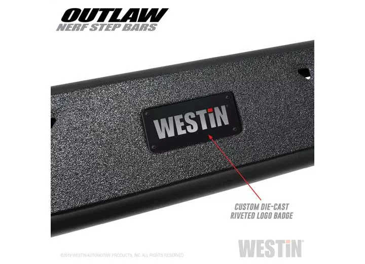 Westin Automotive 09-18 ram 1500/10-23 2500/3500 crew cab outlaw nerf step bumpers textured black