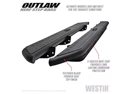 Westin Automotive 19-23 ram 1500 crew cab(excl. 19-23 ram 1500 classic)textured black outlaw nerf step bars