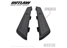 Westin Automotive 19-c ram 1500 crew cab(excl. 19-c ram 1500 classic)textured black outlaw nerf step bars