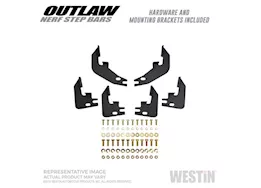 Westin Automotive 19-23 ram 1500 crew cab(excl. 19-23 ram 1500 classic)textured black outlaw nerf step bars