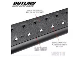 Westin Automotive 19-23 ram 1500 crew cab(excl. 19-23 ram 1500 classic)textured black outlaw nerf step bars