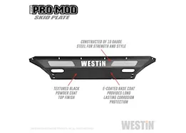 Westin Automotive 20-c silverado 2500/3500 textured black pro-mod skid plate
