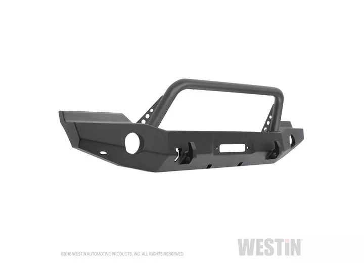 Westin Automotive 07-18 wrangler(excl 2018 jl)textured black wj2 full width front bumper w/bull bar