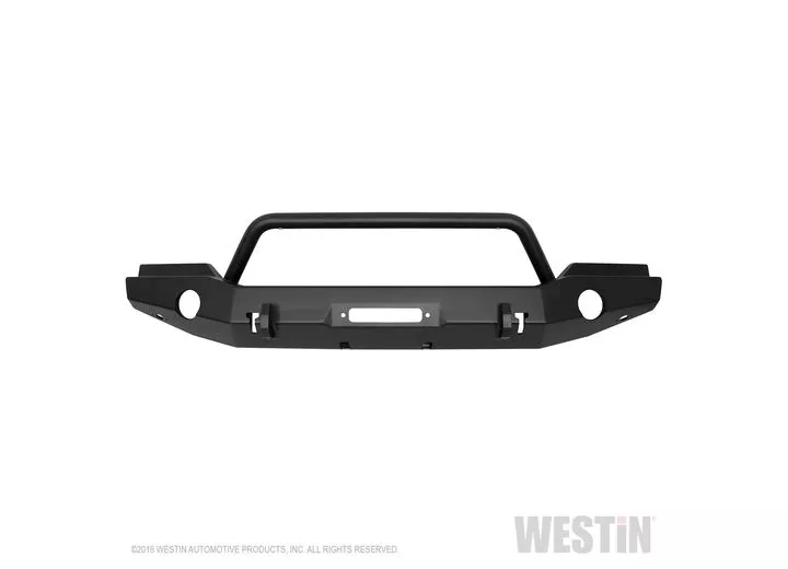 Westin Automotive 07-18 wrangler(excl 2018 jl)textured black wj2 full width front bumper w/bull bar