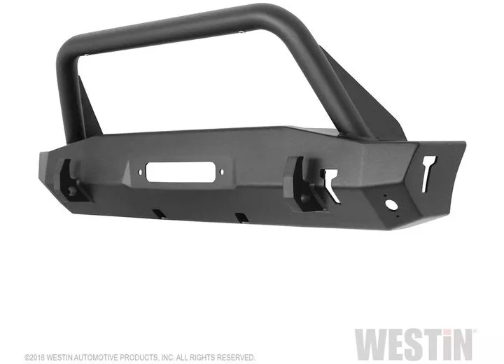 Westin Automotive 18-c wrangler jl(excl 2018 jk)/20-c gladiator wj2 stubby front bumper w/bull bar