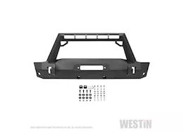 Westin Automotive 18-c wrangler jl(excl 2018 jk)/20-c gladiator wj2 stubby front bumper w/led light bar mount