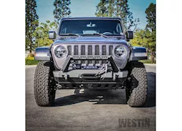 Westin Automotive 18-c wrangler jl(excl 2018 jk)/20-c gladiator wj2 stubby front bumper w/led light bar mount