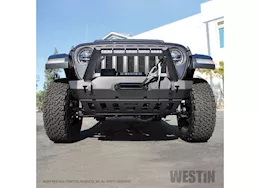 Westin Automotive 18-c wrangler jl(excl 2018 jk)/20-c gladiator wj2 stubby front bumper w/led light bar mount