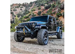 Westin Automotive 18-c wrangler jl(excl 2018 jk)/20-c gladiator wj2 stubby front bumper w/led light bar mount