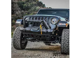 Westin Automotive 18-c wrangler jl(excl 2018 jk)/20-c gladiator wj2 stubby front bumper w/led light bar mount