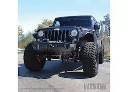 Westin Automotive 07-18 jeep wrangler tubular front fender-textured black