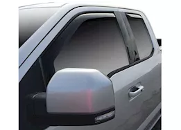 Westin Automotive 15-c f150/17-c f250/f350 super duty supercab in channel wind deflector smoke