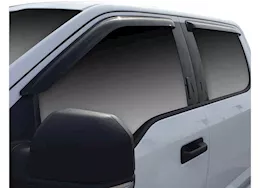 Westin Automotive 15-c f150/17-c f250/f350 supercrew superduty tape on wind deflector 4pc smoke