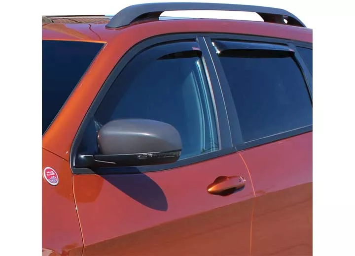 Westin Automotive 14-21 cherokee in channel wind deflector 4pc smoke