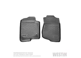 Westin Automotive 07-13 silverado 1500/2500hd/3500hd crew cab black profile floor liners front row