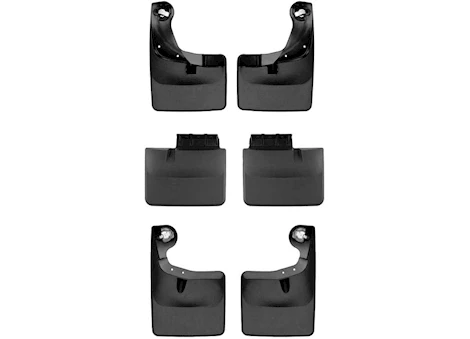 WeatherTech 25-C F150 TREMOR FRONT/MID/REAR SET NO DRILL MUDFLAPS BLACK