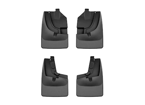 WeatherTech 21-24 RANGER (RANGER TREMOR PACKAGE) FRONT AND REAR NO DRILL MUDFLAPS BLACK